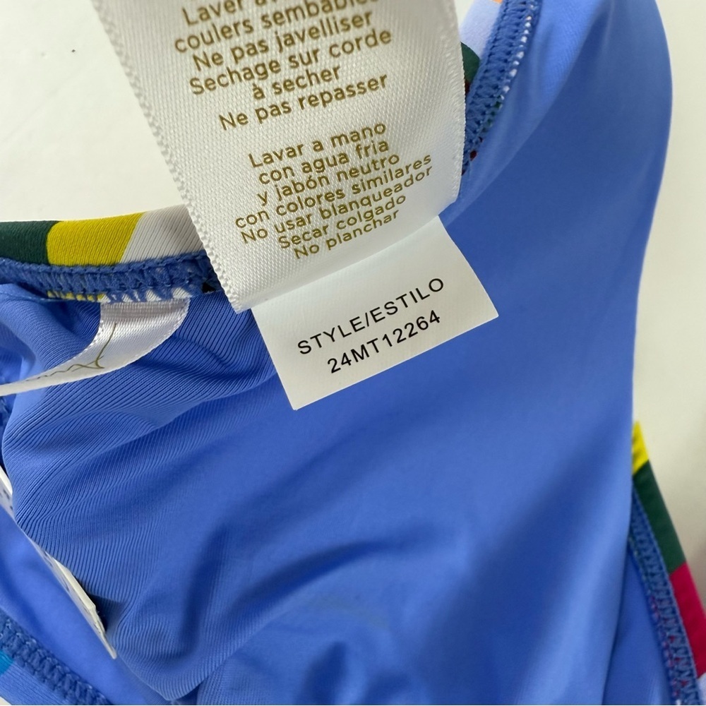 Anne Cole Swim Top Womens Small Multicolor Striped Halter Bikini NWT Swimwear - Picture 7 of 9